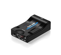 Aolirot SCART a HDMI Convertidor, Convierte La Entrada Euroconector Analógica En Salida HDMI 720/1080p De Audio Vídeo Scart to HDMI Adaptor Converter para HDTV,DVD BLU-Ray,VCR,proyector,VHS,ps1,Xbox