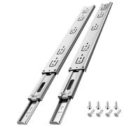 AOLISHENG Camino de cajón con rodamiento de bolas de metal de extensión completa de 350 mm, material de acero inoxidable, capacidad de carga de 45 kg (1 par)