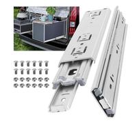 AOLISHENG Guias Correderas Para Cajones 400mm Rieles Para Cajones Extensión Completa 68 KG Capacidad Carga Guías Laterales Para Cajones Con Rodamiento de Bolas 1 par (2 piezas)