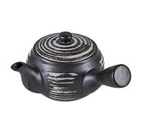 Aolity Juegos de té de Viaje Tetera Kyusu Tetera con infusor para té Suelto Tetera Japonesa de cerámica con asa Lateral 11.8 oz Tea Pot