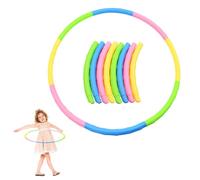 AolKee Hula Fitness Hoop niños con 8 Secciones, Diámetro 70 cm, 200g, portátil Ajustable y extraíble, aro Gimnasia para niños de 3 a 8 años de Edad, Gimnasia, Danza, natación, Actividades de