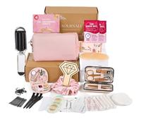 AOLRNALI Kit de emergencia nupcial para el día de la boda, juego de supervivencia esencial para la novia del equipo, kit de viaje imprescindible de más de 30 elementos esenciales con bolsa de