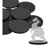 Aolso 20 Piezas 25mm Bases de plástico Juegos de Mesa Bases para Juegos de Guerra,Bases de Pasatiempos de Wargaming,Modelo miniaturas Pintura Figuras de plástico Bases de Juegos de Mesa
