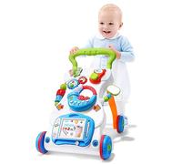 Aolso Andador Bebés, Correpasillos con Música y Luces, Velocidad Regulable y Patas Plegables, Caminador Bebe Panel Extraíble para Bebé +6 Meses