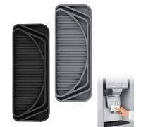 Aolso Bandeja de goteo de silicona para refrigerador, 2 unidades, dispensador de agua cortable, colector de goteo, dispensador antideslizante sin derrames, para accesorios de nevera Whirlpool/Samsung