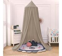 Aolso Betthimmel Babybett, Betthimmel Babybett aus 100% Baumwolle Handmade, Betthimmel Moskitonetz 245x270 cm, Betthimmel Mädchen & Jungen(Leinen-Baumwollstoff)
