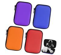 Aolso Estuche Funda Compatible con el UNO Juego de Cartas, 4 Piezas Organizador Portátil Impermeable Que, Caja de Almacenamiento de Tarjetas y PóQuer de Cartas(Naranja/Rojo/Azul/Morado)