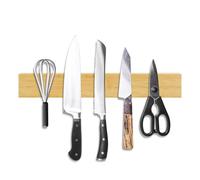 Aolso Magnética para Cuchillos,30cm Barra Magnética para Cuchillos,Portacuchillos Magnético de Madera,Puede Absorber Herramientas de Hierro,Soporte Magnético Cuchillo con Autoadhesivo