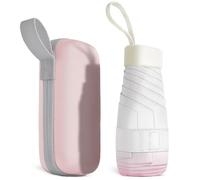 Aolso Mini Paraguas del Sol,Paraguas Plegable,Paraguas Plegable Antiviento para Hombre y Mujer Apertura y Cierre, Paraguas Plegables y Compacto Resistencia UV & Impermeable-Rosa Degradado