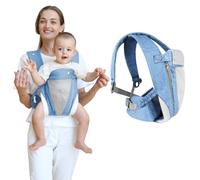 Aolso Mochila Portabebés Multifunción para Bebés,Ergonómica Fulares Porteadores para Bebés,Portabebés Transpirable,Fulares portabebé,Portabebés de 0 a 36 mese,Fácil de Usar y Colocar, Unisex Ajustable