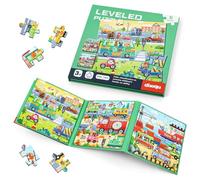 Aolso Puzzle Magnetico de 3-7 Años, 25-30-42 Piezas, 3 en 1 Magnetisches Puzzlebuch para Niños, Libro Rompecabezas, Juguetes Montessori,Juegos de Viaje y Juguetes de Viaje, Regalo Magnético Educativo