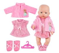 Aolso Ropa para Muñecas Bebé，Ropa para Muñecos Bebé de 35cm-45cm，Conjunto de Ropa de Muñeca,Juego de Disfraz de Muñeca para Niños y Niñas,Accesorios para Muñeca(no muñecas)-Cordero