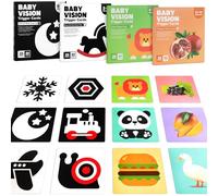 Aolso Tarjetas Negras y Blancas para Bebés,80 Piezas Juguetes Bebes,Tarjetas Flashcards Bebes，Tarjetas Flash Tarjetas Tarjeta Visual de Alto Contraste,Tarjeta Bebe Juegos Educativos Aprender Colores