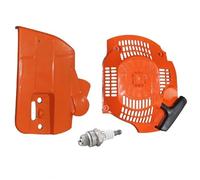 AOLUOER Conjunto de freno cadena cubierta embrague y retroceso arranque disco tracción for piezas motosierra H/u/s/q/v/a/r/n/a 445 450