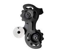 AOLUOER Guía de cadena de bicicleta eléctrica con batería de litio, polea de bicicleta, desviador trasero, herramienta de mantenimiento de bicicleta, piezas de repuesto