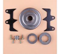 AOLUOER Kit de llanta tambor embrague piñón 0,325 pulgadas for H//u//s//q//v//a//r//n//a 235 235E 240 240E 130 136 137 141 142 rodamiento púas for parachoques perro tala motosierra
