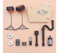 AOLUOER Tapa de tanque línea filtro aceite y combustible aire for S/t/i/h/l 038 MS380 MS 380, barra motosierra, perno embrague, rodamiento agujas pistón 1119 120 1607