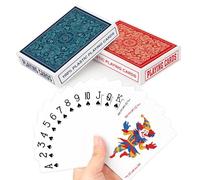 Aomaic 2 Pack Baraja Poker Cartas Poker Plastico Índice Estándar Tarjeta Baraja de Cartas Poker Cards para Familias Plastico Playing Cards Fiesta Juego de Cartas