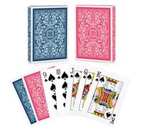 Aomaic 2 Pack Cartas Poker Baraja Poker Índice Estándar Tarjeta Baraja de Cartas Poker Cards para Familias Playing Cards Fiesta Juego de Cartas