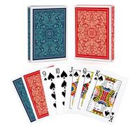 Aomaic 2 Pack Cartas Poker Baraja Poker Índice Estándar Tarjeta Baraja de Cartas Poker Cards para Familias Playing Cards Fiesta Juego de Cartas