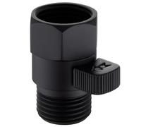 Aomasi Shower Head Valve Shut- off, Matte Black Flow Restrictor for Bathroom, Brass Water Saver Valve