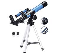 Aomekie Telescopio para Niños 40/400 Telescopios Astronomicos con Brújula Maleta y Trípode