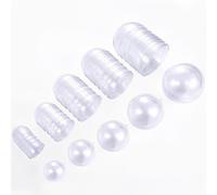 AOMGD 25 SET 50 PIEZAS NAVIDAD CLABLE PLASTA CONJUNTABLE COMPLEZADO DIY BOMBA BOMBLE ACRlico Ornamentos transparentes Bolas Decoracin de la fiesta