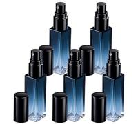 Aomhrek 5 Piezas Atomizador Perfume Recargable, Bote Spray Pulverizador, Azul Degradado Spray Bottle 10 ml, Pulverizador Cristal, Atomizador Agua, Atomizadores Para CosméTico, Viaje, Hogar