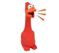 Aomhrek Squeaky Dog Toys LáTex TucáN Rojo Juguetes para Perros Resistente A Mordeduras Y Al Desgaste FáCil De Sonar Pollo De Goma para Perros Grandes Y PequeñOs