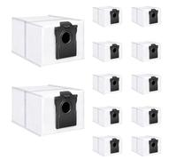 Aomiduo Paquete de 12 bolsas para aspiradora Dreame X40/X50/Aqua10 Ultra Complete, Dreame L10/L10s Pro/L40/L40s Pro/L50 Pro Ultra para aspiradora robótica Mova Series, bolsa de carbón activado de gran