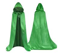 Aomig Capa Negra con Capucha, 150cm Largo Medieval Disfraz Muerte Adulto, Capa Halloween Adulto para Cosplay de Bruja Vampiro Mago, Capa Disfraz Halloween Mujer Hombre para Carnaval Fiesta Disfraces