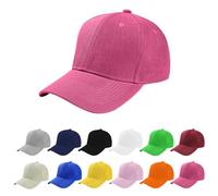 Aomig Gorras de Beisbol, Gorras de Hombre Ajustable, Gorra Verano Malla Transpirable Casuales, Gorras Deportivas Unisex Adulto para Running Beisbol Tenis Golf, Rosa Roja
