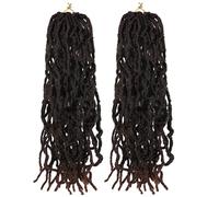 Aomig Locs Crochet Hair, 2PCS Marrón Passion Twist Hair, Extensiones de Pelo Para Trenzas de Ganchillo para Cabello Largo y Bohemio, Trenzado Extensiones de Cabello Sintético, para Mujeres Negras…