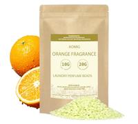 Aomig Perlas Lavadora Perfumadas, 500g Perfume para la Colada Perlas de Fragancia, Perfumador Ropa para un Frescor Mas Suave y Duradero, Amarillo Naranja