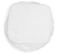 Aomig Toallitas Reutilizables para Bebé, 25 Pcs 15cmx15cm Lavables de Algodón Suave, Aptas para Glúteos, Manos y Caras Sucias, Color Blanco