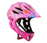 Aomiun Celmets para Bicicletas para Niños, Ajustables y Transpirables, Cascos de Bicicleta Integrales Ligeros para Niños Pequeños con Iluminación LED (M)