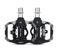 Aomiun Pedales de Bicicleta West Biking MTB, Pedales de Bicicleta automáticos de Plataforma Dual, rodamiento Sellado para Bicicletas de montaña y Carretera MTB