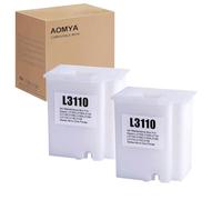 Aomya 2 Piezas L3110 Caja de Mantenimiento y depósito de Tinta de Repuesto para EcoTank ET-2720 ET-2803