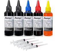 Aomya Kit de Relleno de Tinta Universal 500ml Sistema CISS para impresoras HP Canon, epsn, Brother, League Puede Rellenar Cartuchos de Tinta, biberones de Tinta Universal 2bk + CMY