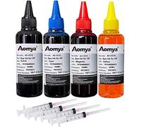 Aomya Kit de Tinta de Recambio de 400 ml para Cartuchos de Impresora de inyección de Tinta Recargables HP 61 60 62 63 950 951 564 920 301 302 303 304 305 306 307 para Cartuchos de Tinta Recargables