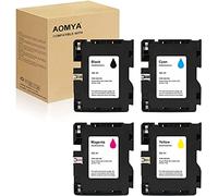 Aomya Paquete de 4 Cartuchos de Tinta de sublimación GC41 compatibles con GC41 para IPSiO SG3100 SG2100 SG2100L SG2010L Aficio SG3110DNW SG2100N SG3100SNW SG2100 SG3110DN SG2010