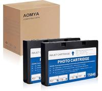 Aomya T5846 Paquete de 2 Cartuchos de Tinta compatibles con Epsn PictureMate PictureMate PM 225, PM 260, Flash PM 280, PAL PM 200, Show PM 300, Snap PM 240, PM 290, 48 ml x 2