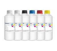 Aomya Tinta DTF de 500 ml x 6 Unidades, Tinta de Transferencia DTF para película Pet Compatible con Cabezales de impresión instalados DTF impresoras L1800 R1390 DX5 DX7 ET-4800 ET-8550 XP15000 I3200