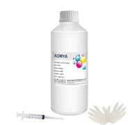 Aomya Tinta DTF Ink - Tinta de Transferencia DTF Blanca de 500ml para película Pet, Recambio para impresoras DTF Epn ET-8550, ET-2850, XP-15000, XP600, L1800, L805, R1390, R2400, I3200, DX5, TX800
