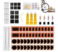 AONAT 44-56 Piezas Kit Repara Pinchazos Bicicleta,Kit de Reparación de Neumáticos de Bicicleta,Parches Bicicleta Autoadhesivo,Unisex Adulto,con Caja de Accesorios,para Ciclistas,vehículos Todoterreno