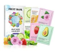 AONAT 6 Mascarilla Facial, Mascarilla Hidratante, Daily Care Mascarilla Facial, Ingredientes Naturales & Hidratante, para Pieles Deshidratadas, Mejorar la piel áspera, Potencia la Luminosidad