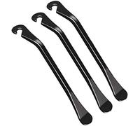 AONAT Palancas Neumatico Bicicleta Acero,3 Piezas Desmontables Neumaticos Desmontables Palancas de Neumáticos Bici Tyre Levers para Reparar el Tubo de Bicicletas - Negro