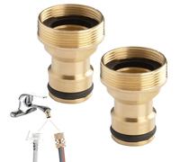 AONAYO Gardena - Juego de 2 conectores de manguera de 1 pulgada, rosca exterior Gardena, acoplamiento rápido, conector rápido para manguera de jardín