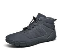AONEGOLD Barefoot Botines Hombre Invierno Mujer Calentitas Cómodas Luces Minimalistas Zapatos Antideslizante Running Fitness Zapatillas(Gris,44 EU)