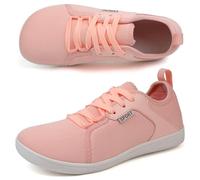 AONEGOLD Mujer Barefoot Minimalistas Hombre Zapatillas De Trail Running Ligeros Transpirables Deporte con Horma Ancha Zapatos Descalzos Calzado para Fitness(966 Rosa,37EU)